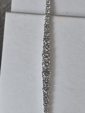 7 Carat* VVS1 Full Gradient Moissanite Tennis Bracelet 6.5 Inch*